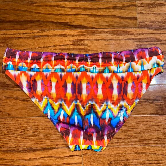 La Blanca Serengeti Ikat Banded Hipster Bikini Bottom Size 8 - Picture 9 of 12